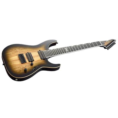 ESP E-II M-II-7 NT Hipshot Dark Brown Natural Burst image 3