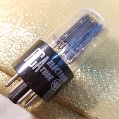 RCA Matched Pair (2) 6SN7GTB tNOS AT1000 TESTED Vacuum Tubes T9 rare separate support rods dual triode 1959 image 14