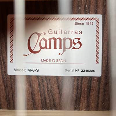 Camps M-6S Classical Guitar Spruce & Indian Rosewood w/case •made in Spain image 8