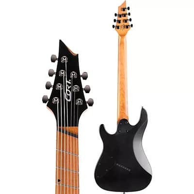 Cort KX307MSOP KX Series Multi-Scale 7 String Electric Guitar Open Pore Black image 7