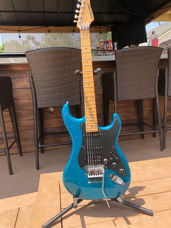 Kramer JK LK Pacer deluxe 1980’s Metallic Blue (teal) image 1