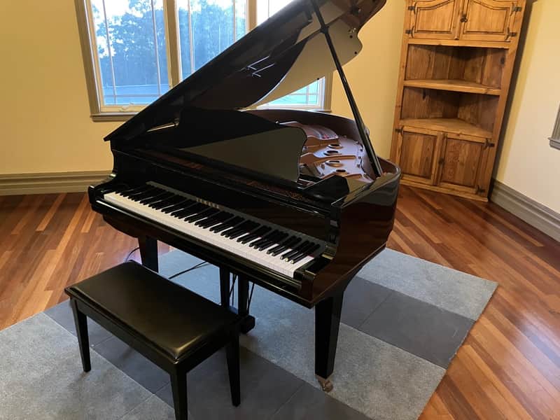 Yamaha Disklavier DGC1 Mark IV Baby Grand Piano 2007 - Polished Ebony image 1