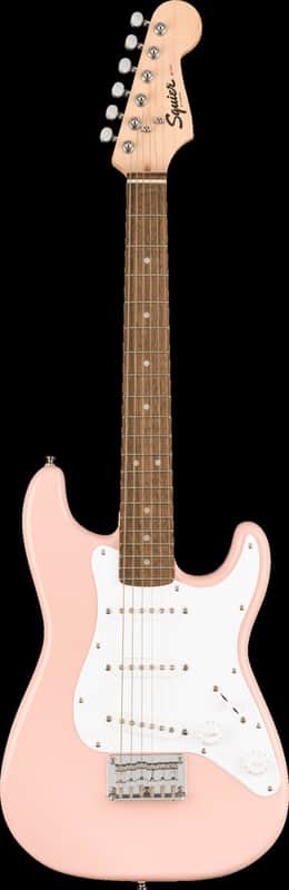 Fender Squier Mini Stratocaster Shell Pink Short-Scale Electric Guitar Bild 1