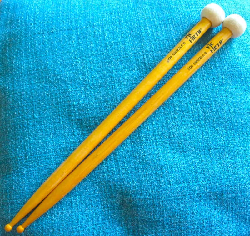 Vic Firth American Custom SD6 Swizzle B Combo Sticks Mallets - Vintage image 1