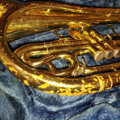 Yamaha YHR-302M Marching French Horn Lacquer, Japan, w/ case/mouthpiece image 7