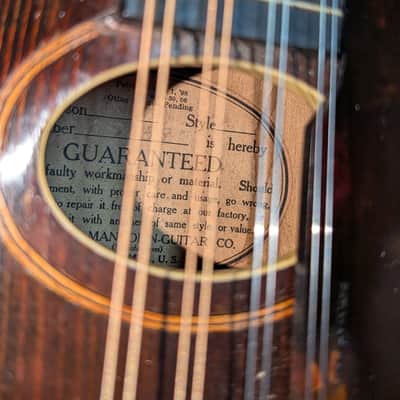 Original Vintage Gibson Style A Mandolin 1920 - Sunburst - Excellent Condition - Open to Offers image 7