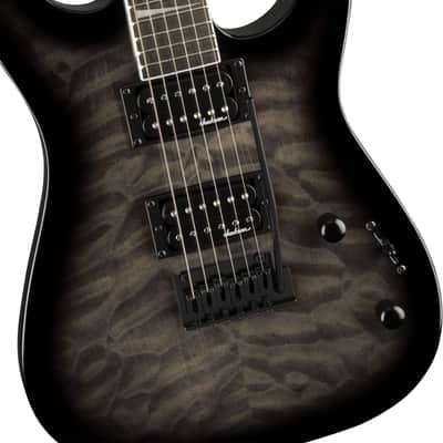 Jackson JS Series Dinky® JS20 DKQ 2PT, Amaranth Fingerboard, Transparent Black Burst 2910211585 image 1