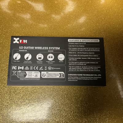 Xvive U2 Wireless Guitar System 2010s - Black used image 2