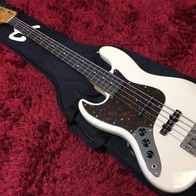 Fender Japan JBV LH VWH Lefty Electric Jazz bass 5-string 2006-2008 Made smooth neck Used in Japan image 1