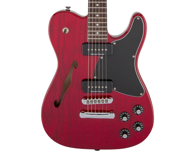 Used Fender Jim Adkins JA-90 Telecaster Thinline - Candy Apple Red image 1