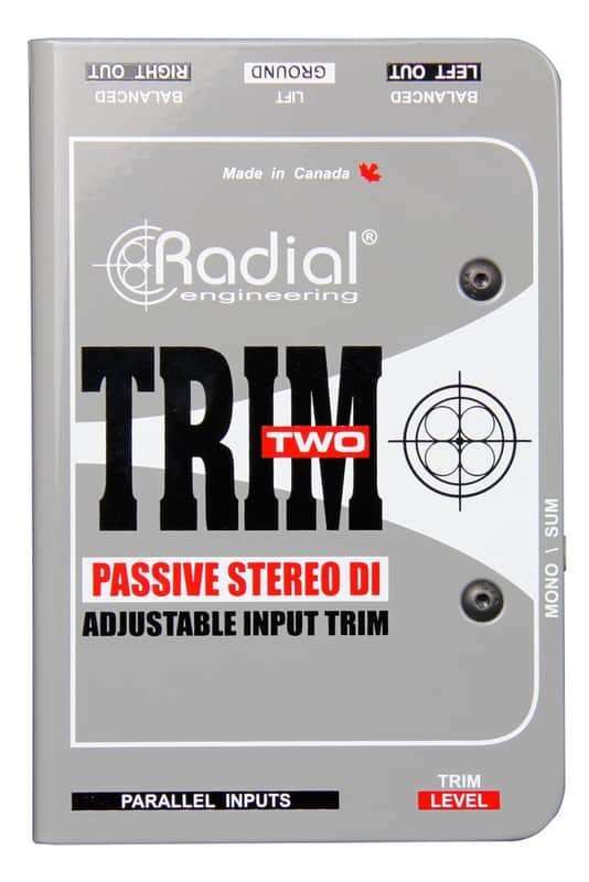Radial TRIM-TWO Passive Stereo Direct Box with Level Control - R800 1117 00 image 1