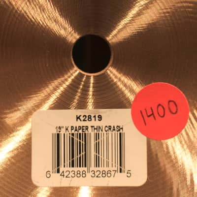 Zildjian K Paper Thin 19'' Crash Cymbal - Demo! image 7