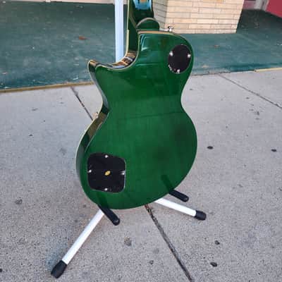 Firefly FFSP Single Cut Electric Guitar - Trans Green Burst image 8