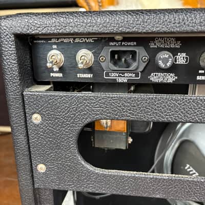 2006 Fender Super Sonic 1x12 Combo Made In USA 60 Watt Tube Guitar Combo Amplifier W/ Original Footswitch & Mesa Boogie Black Shadow Speaker! image 8