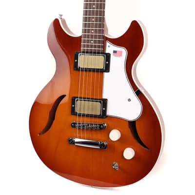 Harmony Comet Semi-Hollowbody Electric Sunburst Used image 6