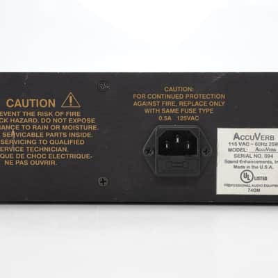 Accutronics AccuVerb Tube Line Preamp Dual Channel Spring Reverb Unit #52589 image 11