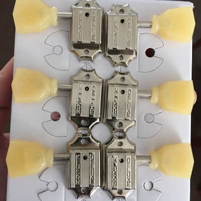 TonePros Kluson/Deluxe Locking Tuners – TPKB3L-N, Nickel image 1