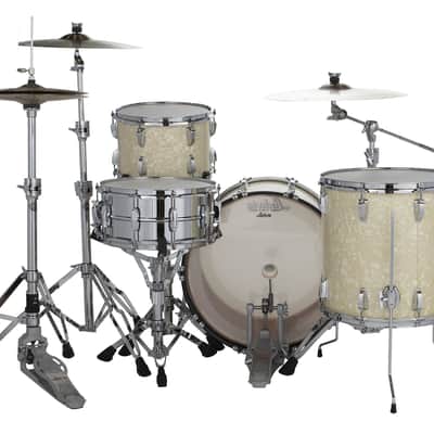 Ludwig *Pre-Order* Legacy Maple Vintage White Marine Fab 14x22_9x13_16x16 Drums Shell Pack | NEW | Made in the USA | Special Order | Authorized Dealer image 3