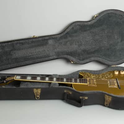 Premier Model 75 Solid Spanish Solid Body Electric Guitar (1954), black tolex hard shell case. image 10