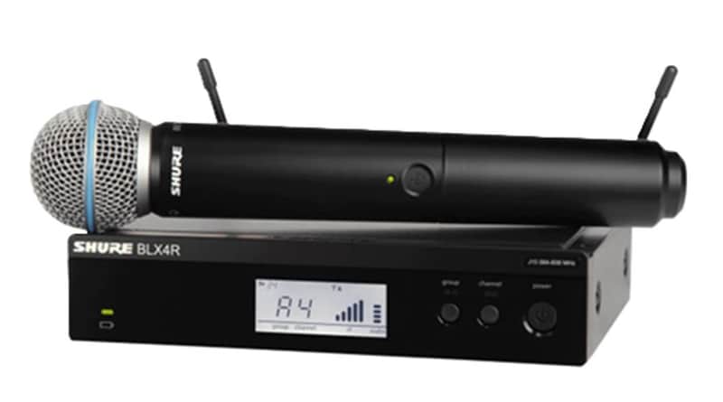 Shure BLX24R Wireless Vocal Rack-mount Set with Beta 58A - H10 image 1