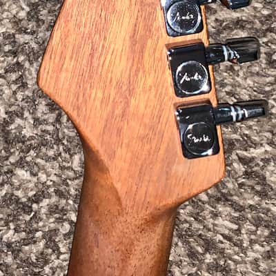 2021 Fender American Acoustasonic Series Jazzmaster electric acoustic guitar made in the usa sunburst image 8