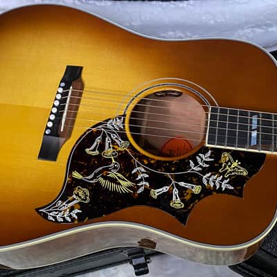 NEW! Gibson Custom Shop Hummingbird Koa/Carpathian Spruce Acoustic-Electric Guitar - Honeyburst - 4.55lbs - Authorized Dealer! G06406 image 1