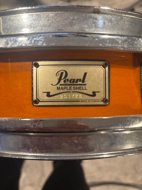Pearl 13x3 Maple Piccolo Snare Mid 90s - Vintage Butter scotch image 1