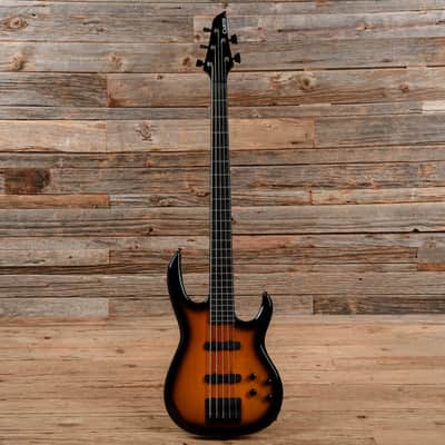 Carvin LB75 5 String Fretless Bass Sunburst image 4