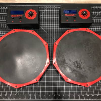 Synesthesia Mandala Drum 1.0 PAIR (Rare! 2006 Red/Black) image 1