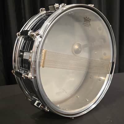 Pearl Stewart Copeland Chrome over brass model B4214 10 lug snare drum 1970s - Chrome image 14