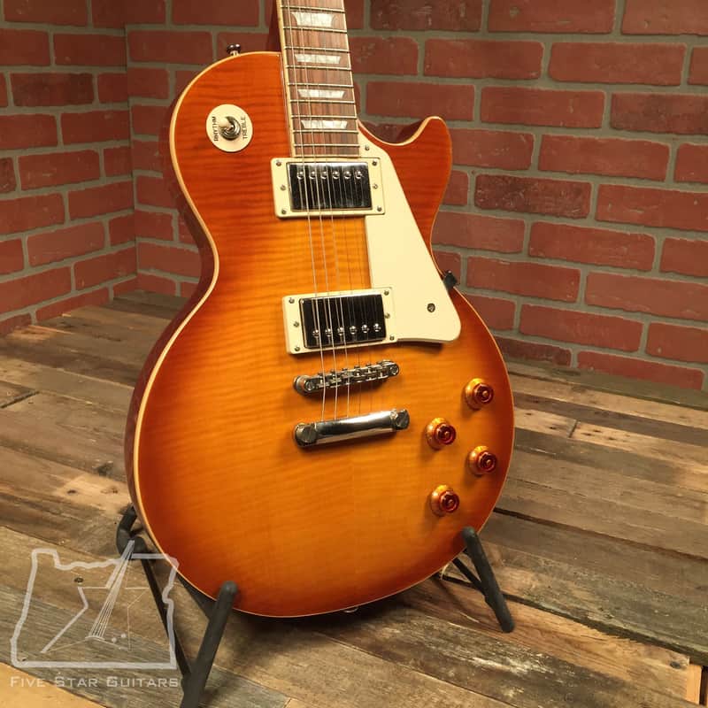 2012 Epiphone Les Paul Standard Plustop Pro Honey Burst | Reverb