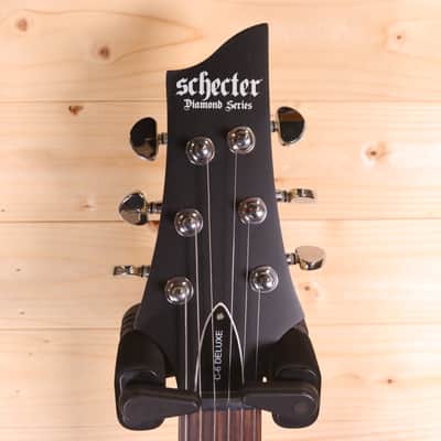 Schecter C-6 Deluxe - Rosewood Fingerboard, Satin Black image 3