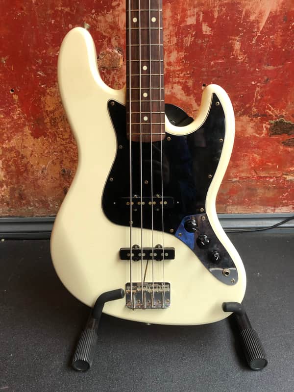 Fender Squier Silver Series MIJ Jazz Bass 1994 Off White | Reverb