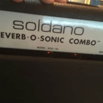 Soldano Reverb-O-Sonic 2x12 Combo Amp 1998 Black image 2