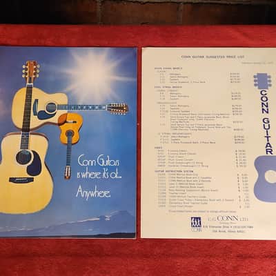 Vintage 1976 Conn Catalog And Price Sheet #2 image 1