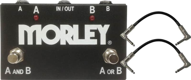 Morley ABY Selector Combiner Pedal w/2 Free 6in patch Cables image 1