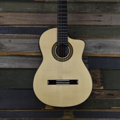Katoh MADRID-CEQ Classical Guitar w/Cutaway + Pickup + Case image 2