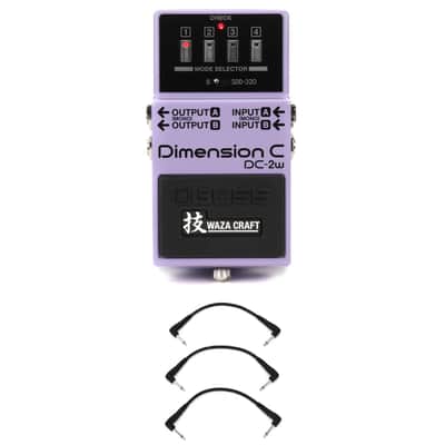 Boss DC-2W Waza Craft Dimension C Pedal with 3 Patch Cables image 1