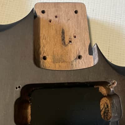 2020 Jackson JS24 DKAM JS Series Black Stain Mahogany Semi Loaded Guitar Body 2 Post Tremolo image 11