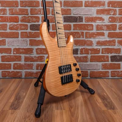 Jackson USA Custom Shop Concert Bass Masterbuilt by Mike Shannon & Pablo Santana Flame Maple Top Natural 2008 w/Hard Shell Case image 3