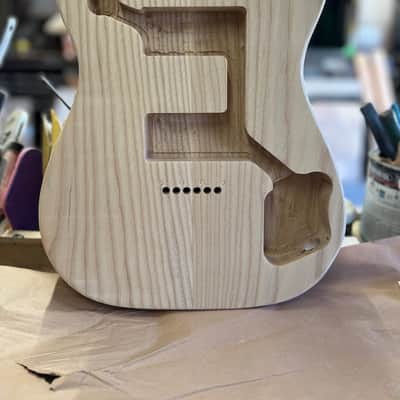 Madlad Instruments Tele Deluxe Telecaster Tele Style Body (custom made with pride in north Texas) - Unfinished image 1