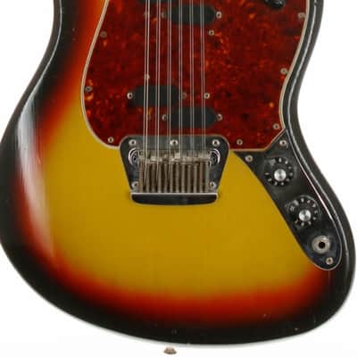 Vintage 1966 Fender Electric XII sunburst w incredible blister bubble maple neck image 2