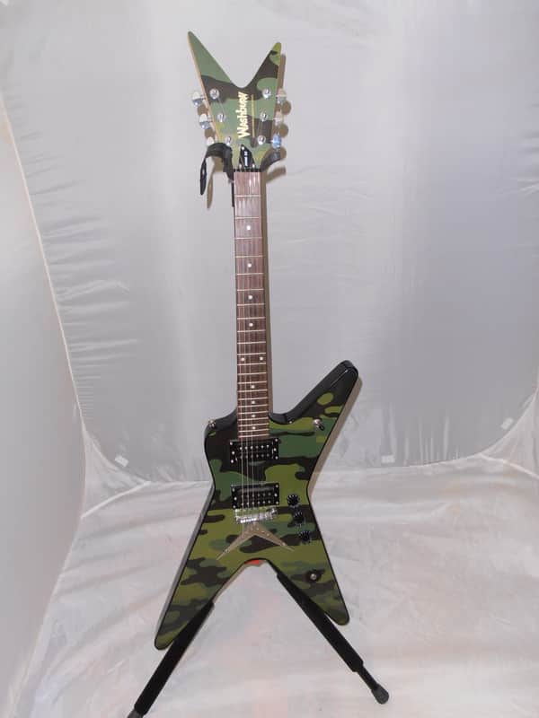 Washburn 332 Dimebag Darrell Signature 2004 - Camouflage with gig bag, nice! image 1
