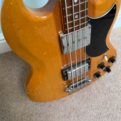 Vintage Japanese Matsumoku Eros - SG / EB-3 style bass c.1976  - Natural image 8