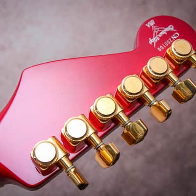 FENDER USA Custom Shop Stratocaster Plus Ultra Set-Neck *John Page "Cherry Red + Ebony" (1992)(Reserved) image 12