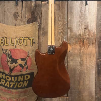 Fender Mustang Guitar with Maple Fretboard 1976 - Walnut (Mocha) image 6