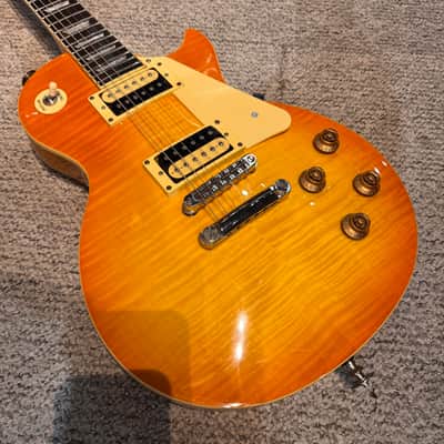 Epiphone Les Paul Standard Plus Top 2003 Trans Amber image 1