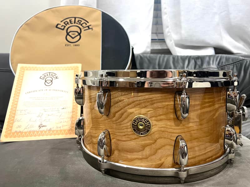 (MINT) Gretsch Limited Edition 7x14 140th Anniversary Commemorative Snare Drum - Natural Gloss Laquer image 1