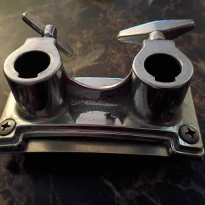 Vintage Remo Quadra Bass Drum Parts mount spurs 80s image 12