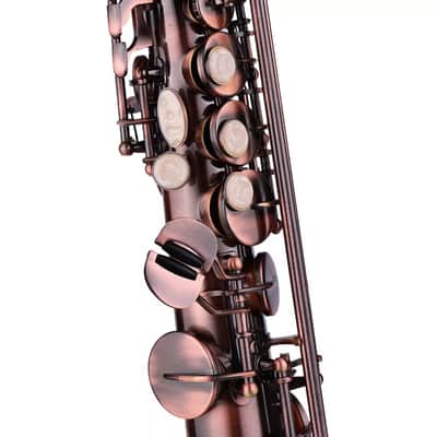 Straight Soprano Saxophone Bb Brass Nickel Plated with Carve Pattern – Full Sax Kit for Jazz & Classical Music image 5